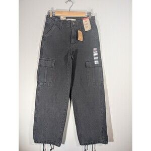 NWT Levi’s ‘94 Baggy Wide Leg Jeans Women Sz 25 Black 100% Cotton Grunge Y2K